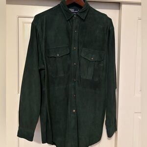 Vintage Polo Ralph Lauren suede shirt